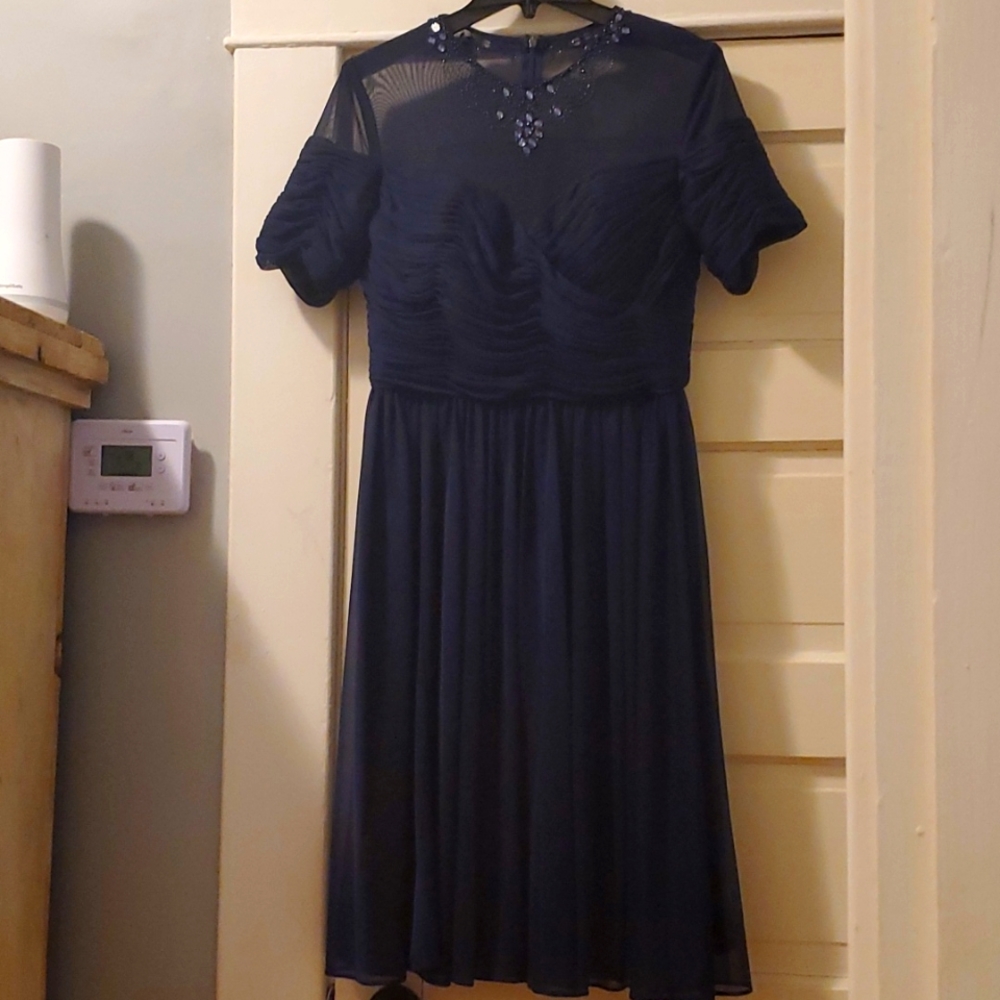 Elegant Navy Dress 👗